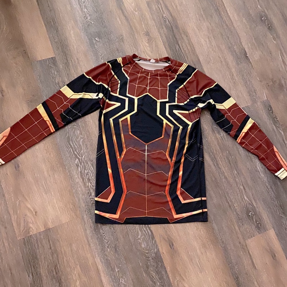 SPIDER-MAN stretch shirt- sz XL. Perfect condition